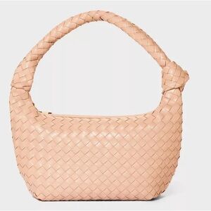 Elegant Tan Woven Women's Bag